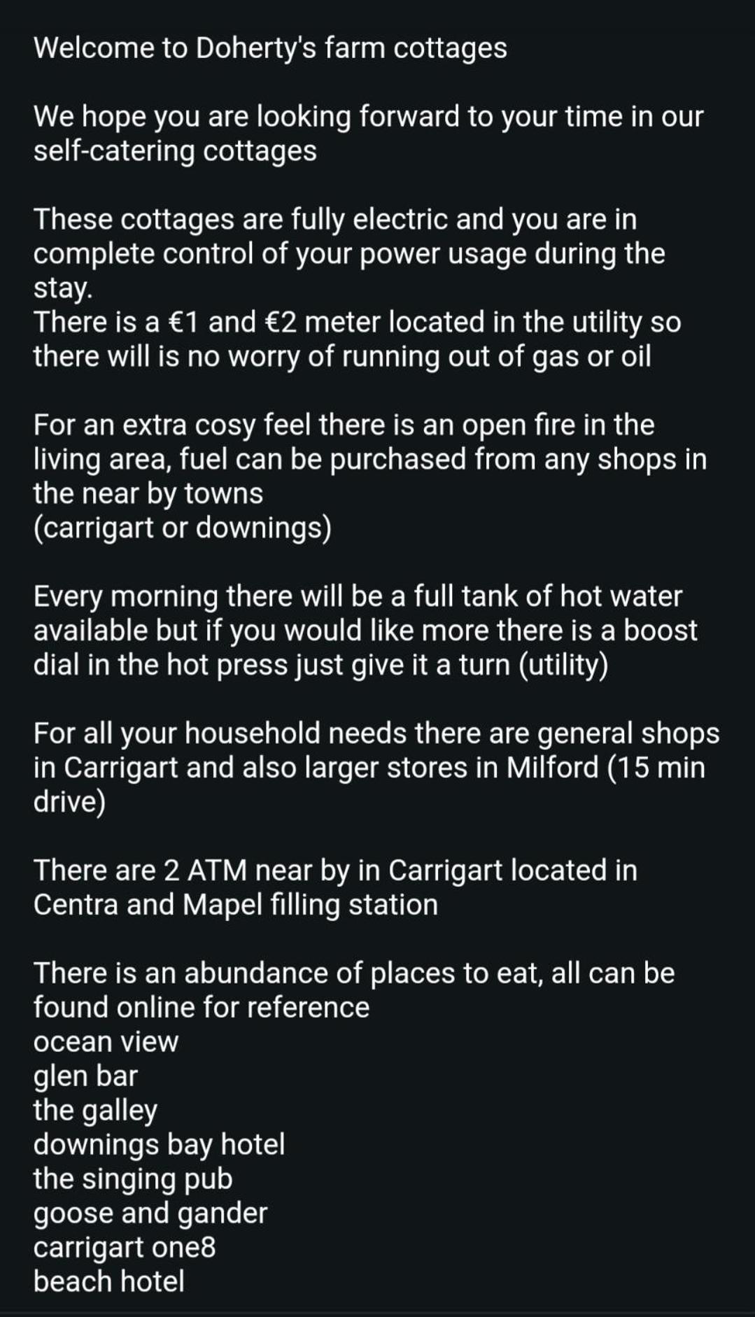 Doherty Farm Holiday Homes Downings Εξωτερικό φωτογραφία